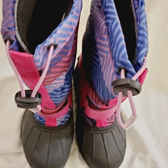 Columbia Youth Pink and Purple Powderbug Winter Boots - Picture 2 of 8